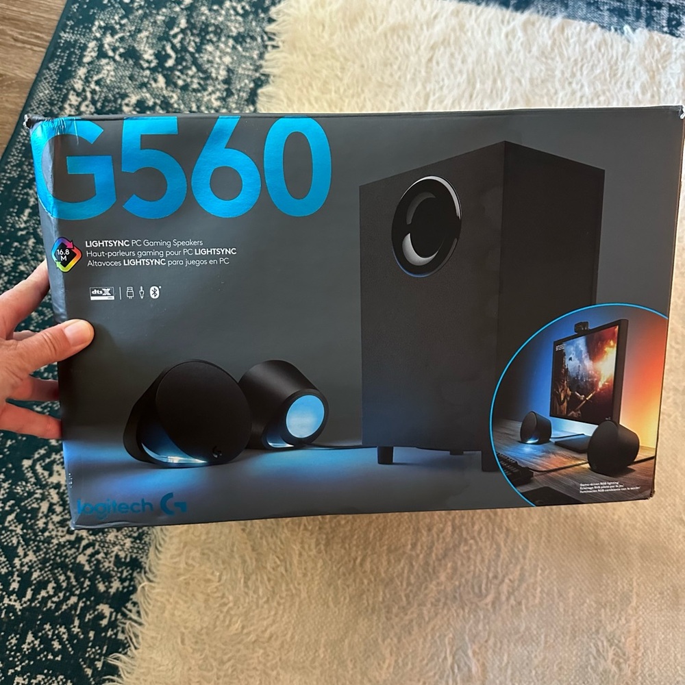 Logitech lightsync Black PC Gaming Speakers